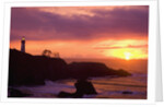 Yaquina Head Lighthouse at Sunset by Anonymous