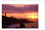 Yaquina Head Lighthouse at Sunset by Anonymous