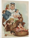 Trade Card with the Old Woman Who Lived in a Shoe by Anonymous