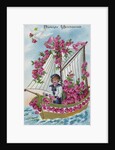 Best Wishes Postcard with a Boy Sailor by Anonymous
