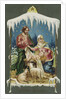 Merry Christmas Postcard with Nativity Scene by Anonymous