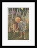 Illustration of a Child Watering Plants by Jessie Willcox Smith