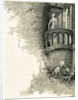 Illustration of Juliet on Her Balcony by Oreste Cortazzo