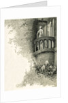 Illustration of Juliet on Her Balcony by Oreste Cortazzo