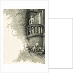 Illustration of Juliet on Her Balcony by Oreste Cortazzo