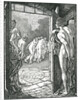Illustration of Nude Women Near a Doorway by Laurence Housman