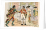 Illustration of Napoleon Offering Joachim Murat the Hand of His Sister Caroline by Jacques Onfroy de Breville
