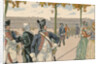 Illustration of Joachim Murat Walking in the Tuileries by Jacques Onfroy de Breville