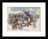 Illustration of Joachim Murat Battling Mustapha Pasha by Jacques Onfroy de Breville