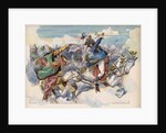 Illustration of Joachim Murat Battling Mustapha Pasha by Jacques Onfroy de Breville
