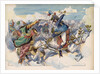 Illustration of Joachim Murat Battling Mustapha Pasha by Jacques Onfroy de Breville