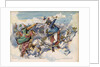 Illustration of Joachim Murat Battling Mustapha Pasha by Jacques Onfroy de Breville