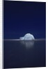 Illuminated Igloo at Frozen Lake by Anonymous