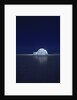 Illuminated Igloo at Frozen Lake by Anonymous