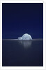 Illuminated Igloo at Frozen Lake by Anonymous