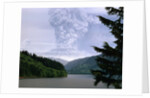 Mount St. Helens Erupting by Anonymous