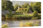 Vine-Covered Stone Cottage Near River Conwy by Anonymous