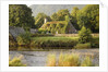 Vine-Covered Stone Cottage Near River Conwy by Anonymous