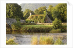Vine-Covered Stone Cottage Near River Conwy by Anonymous