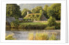 Vine-Covered Stone Cottage Near River Conwy by Anonymous