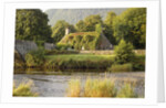 Vine-Covered Stone Cottage Near River Conwy by Anonymous