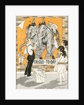 Putting up a Circus Poster by Marie Schubert