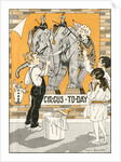 Putting up a Circus Poster by Marie Schubert