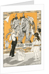 Putting up a Circus Poster by Marie Schubert