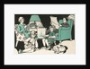 Illustration of a Family Relaxing at Home by Marguerite Davis