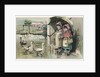 Victorian Postcard of Children Watching Ducks in the Rain by Anonymous