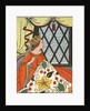 Book Illustration of the Queen in the Ebony Window by Bess Livings