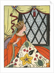 Book Illustration of the Queen in the Ebony Window by Bess Livings