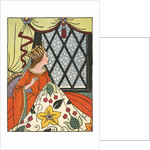 Book Illustration of the Queen in the Ebony Window by Bess Livings