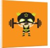 El Frijole Lifting Weights by Anonymous