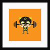 El Frijole Lifting Weights by Anonymous