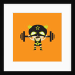 El Frijole Lifting Weights by Anonymous