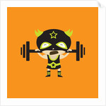 El Frijole Lifting Weights by Anonymous