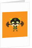 El Frijole Lifting Weights by Anonymous