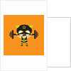 El Frijole Lifting Weights by Anonymous