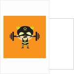 El Frijole Lifting Weights by Anonymous