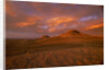 Oregon Buttes in Red Sunrise Glow by Anonymous