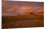 Oregon Buttes in Red Sunrise Glow by Anonymous