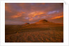Oregon Buttes in Red Sunrise Glow by Anonymous