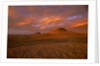 Oregon Buttes in Red Sunrise Glow by Anonymous