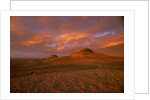 Oregon Buttes in Red Sunrise Glow by Anonymous