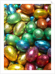 Colorful Chocolate Eggs by Anonymous