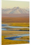 Mountains and Winding River in Tundra Valley by Anonymous