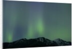 Aurora Borealis over Mountain Range by Anonymous