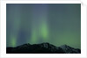 Aurora Borealis over Mountain Range by Anonymous
