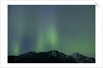 Aurora Borealis over Mountain Range by Anonymous